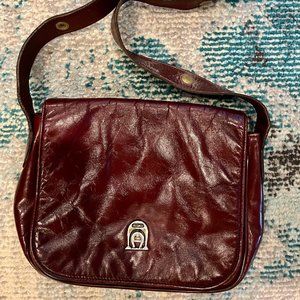 Vintage 90’s French Etienne Aigner Genuine Burgundy Leather Purse